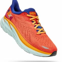 HOKA Clifton 8 Road-Running Shoes - Men's - Fiesta/Bluing -HOKA Online Shop b585ef9e b1df 4fac b59f 5c0f87eb52eb